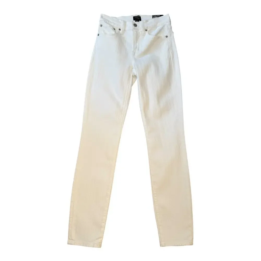 NEW J. Crew Women’s Size 0 (24) White 9